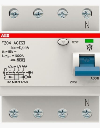 ABB 4 kutuplu trifaze kaçak akım koruma rölesi
