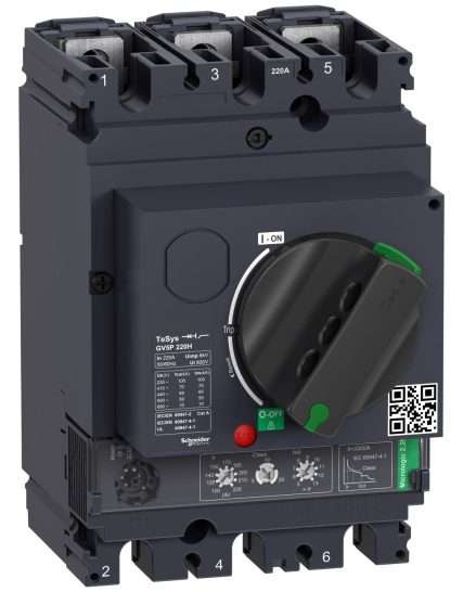 schneider GV5P220H manyetik motor koruma şalteri görseli,