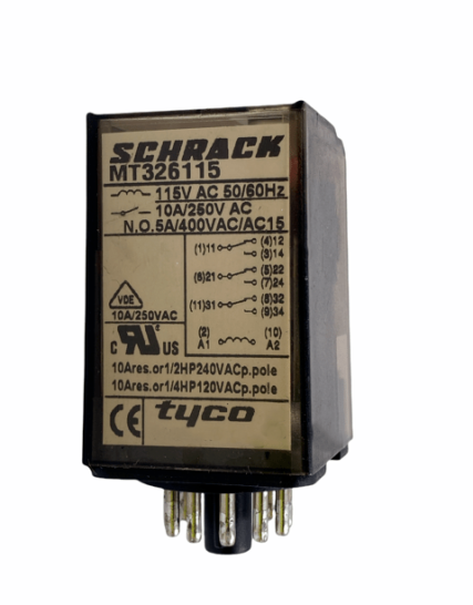 Schrack MT DC - AC 11 pin röle
